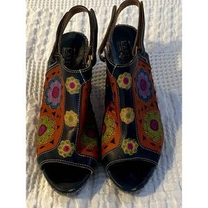 L'Artist by Spring Step Belen Sandal - Funky Boho Style - Sz 11 (EU 42) EUC
